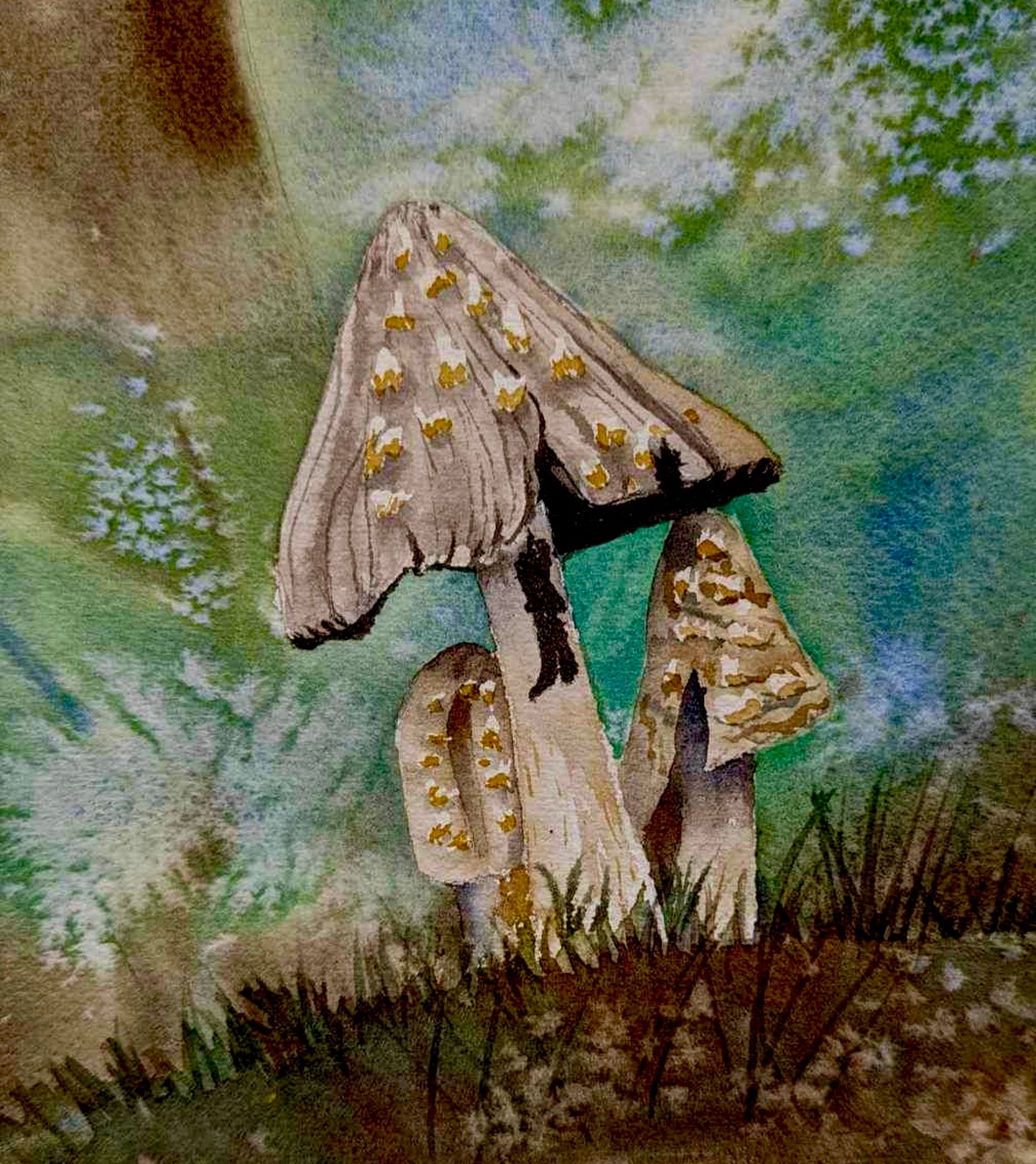 Painting Challenge Mushrooms Watercolor Beginners And Beyond   IMG 1015 