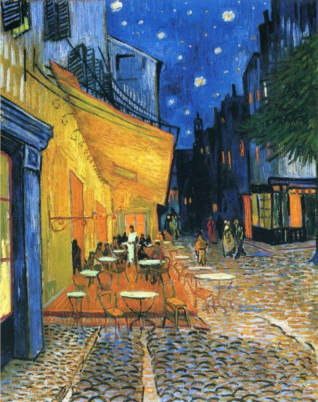 Van Gogh - Cafe Terrace at Night - Original painting