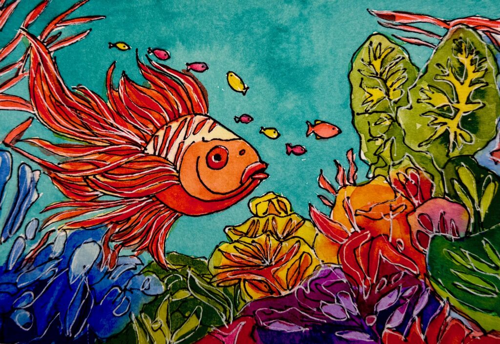 Underwater scene - FINAL painting Underwater scene - FINAL painting
