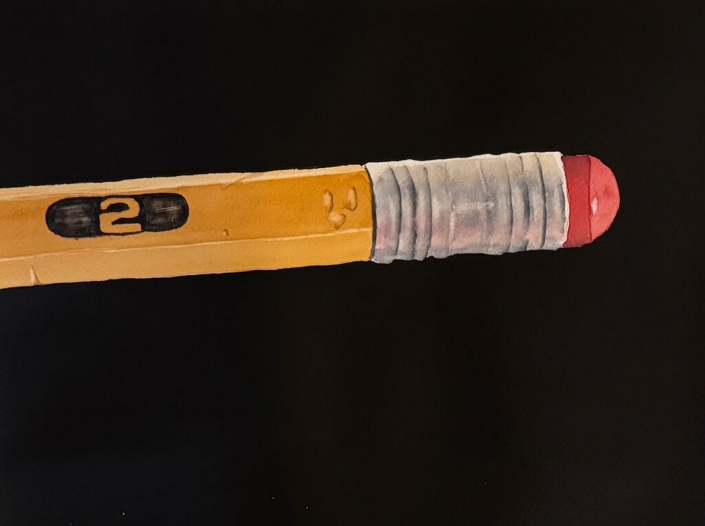 Pencil - Final painting (black background) Pencil - Final painting (black background)