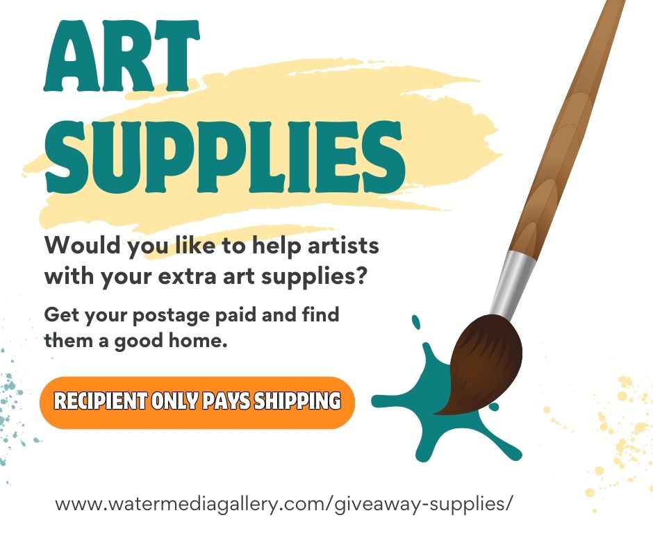 Do you have extra art supplies you’d like to give to an artist