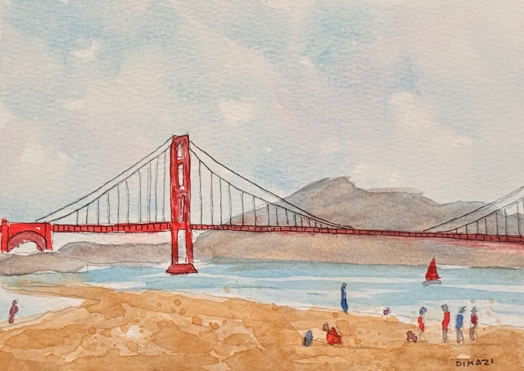 Golden Gate Bridge - FINAL painting