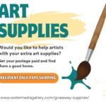 Do you have extra art supplies you’d like to give to an artist